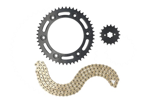 [41201-KRH-D20-KITH-G] KIT TRACCION HONDA XR150L (DORADO)